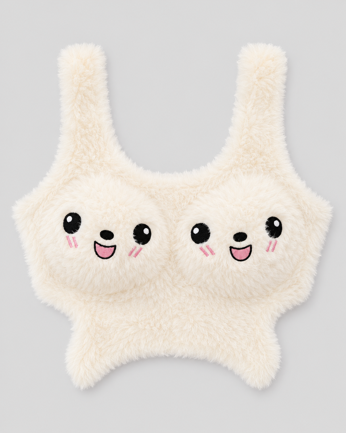 Dreamy Bunny Fluffy Bra Tank Set