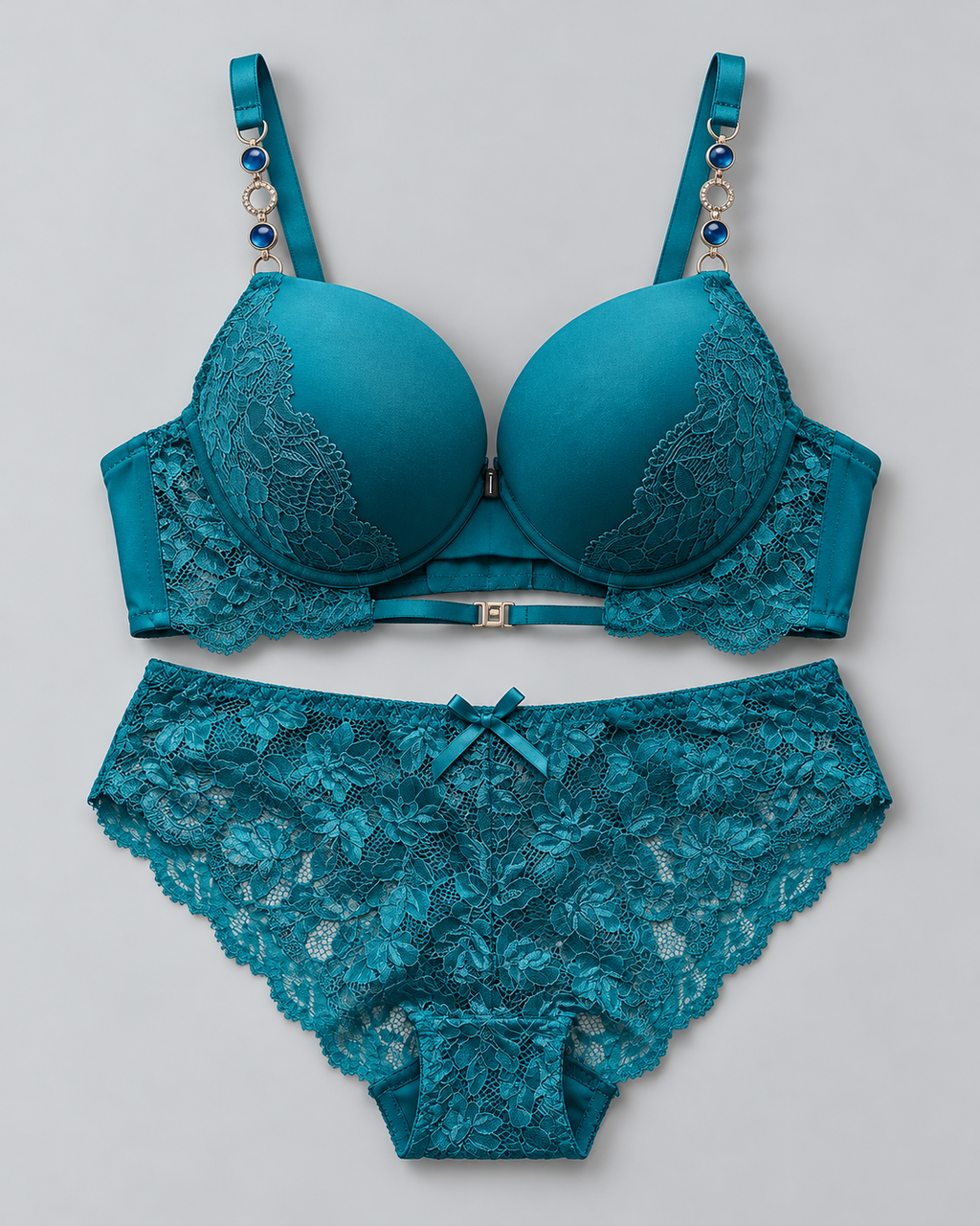 Beaded Lace Lingerie Set