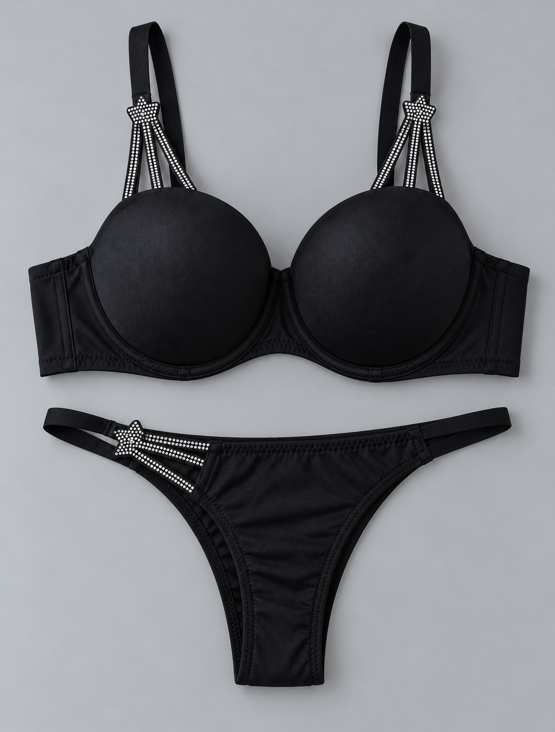 Star strapy Pushup Bra & Panty Set