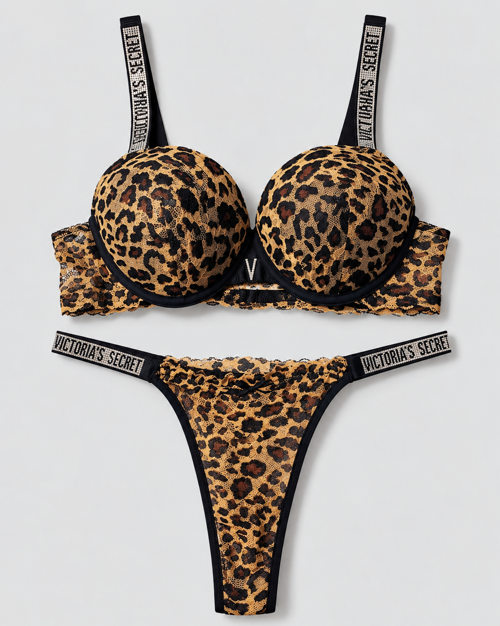 Victoria Secret Padded Cheetah Bikini Set