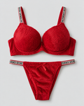 Victoria Trendy Fluffy Bra & Panty Set