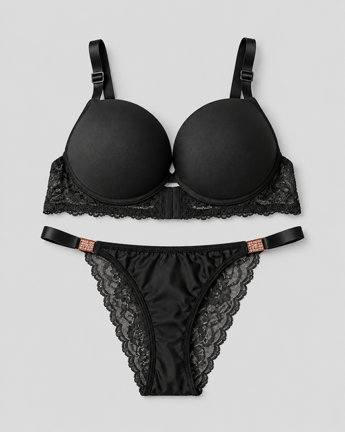 Premium Double Padded Bra Panty Set