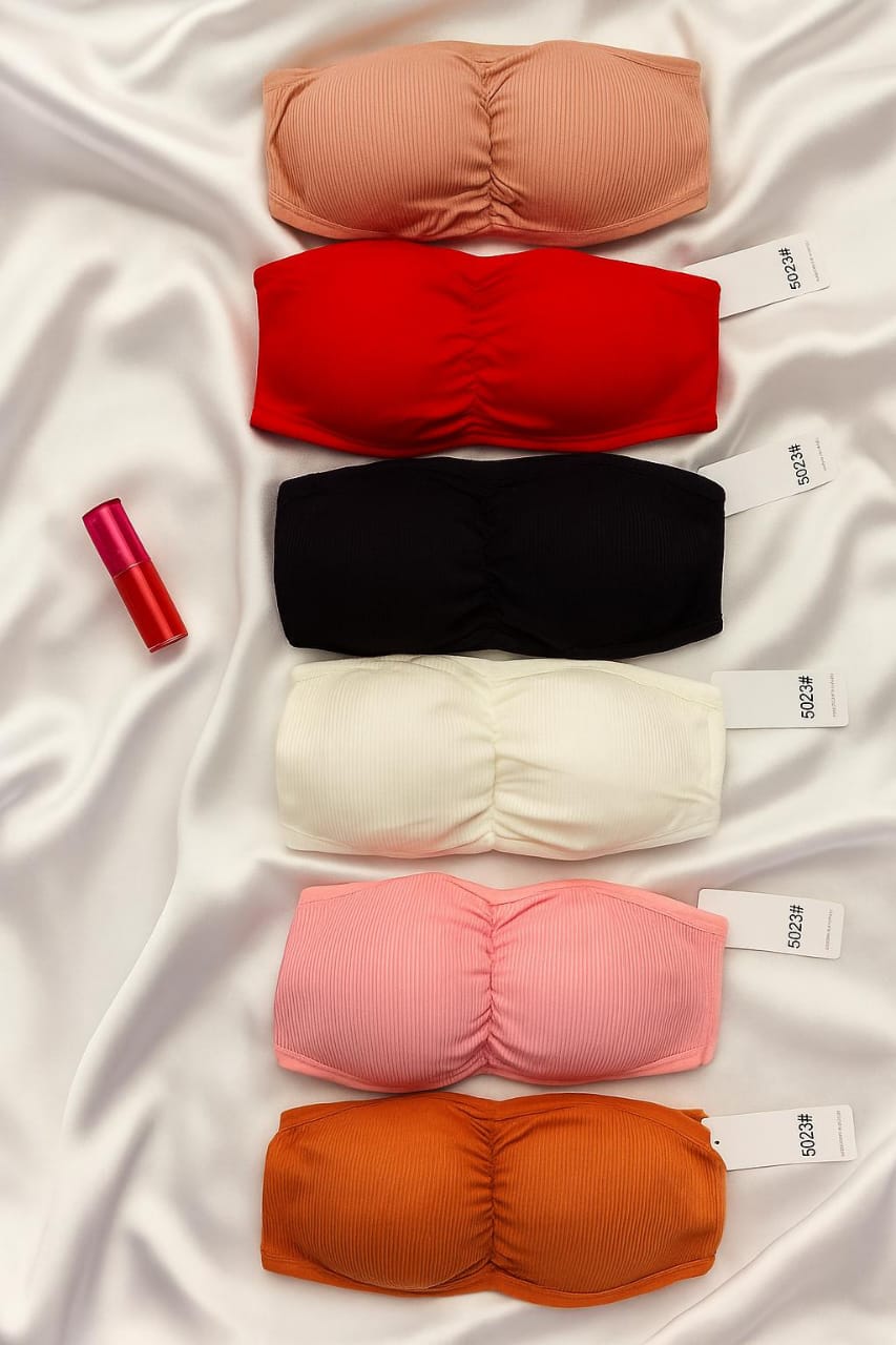 Premium Classy Seamless Strapless Padded Bra (Pack of 6)