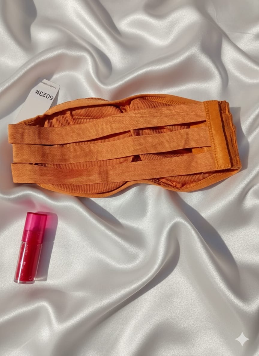 Brown Seamless Strapless Padded Bra