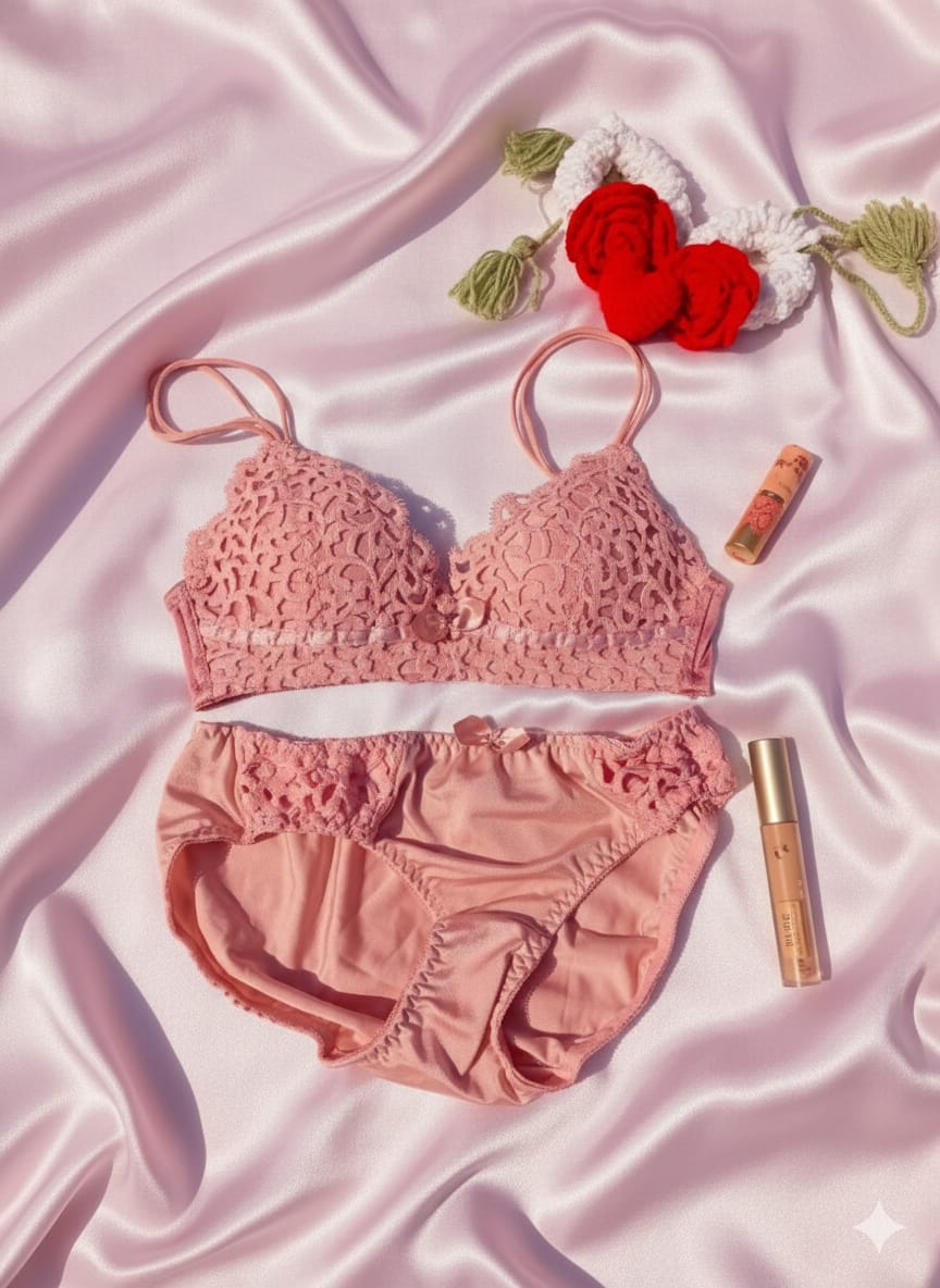 Premium French Style Romantic Lace Lingerie Set