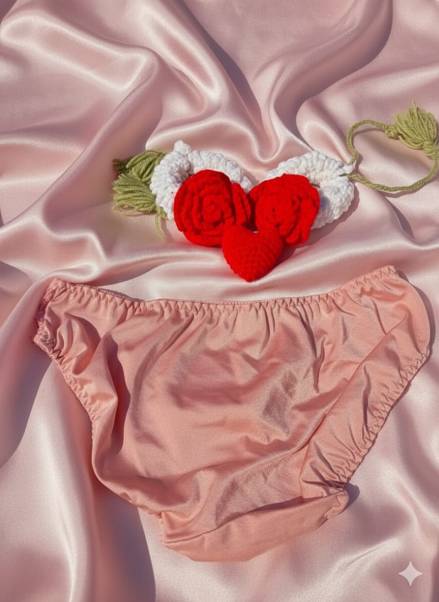 Premium Pink French Style Romantic Lace Lingerie Set