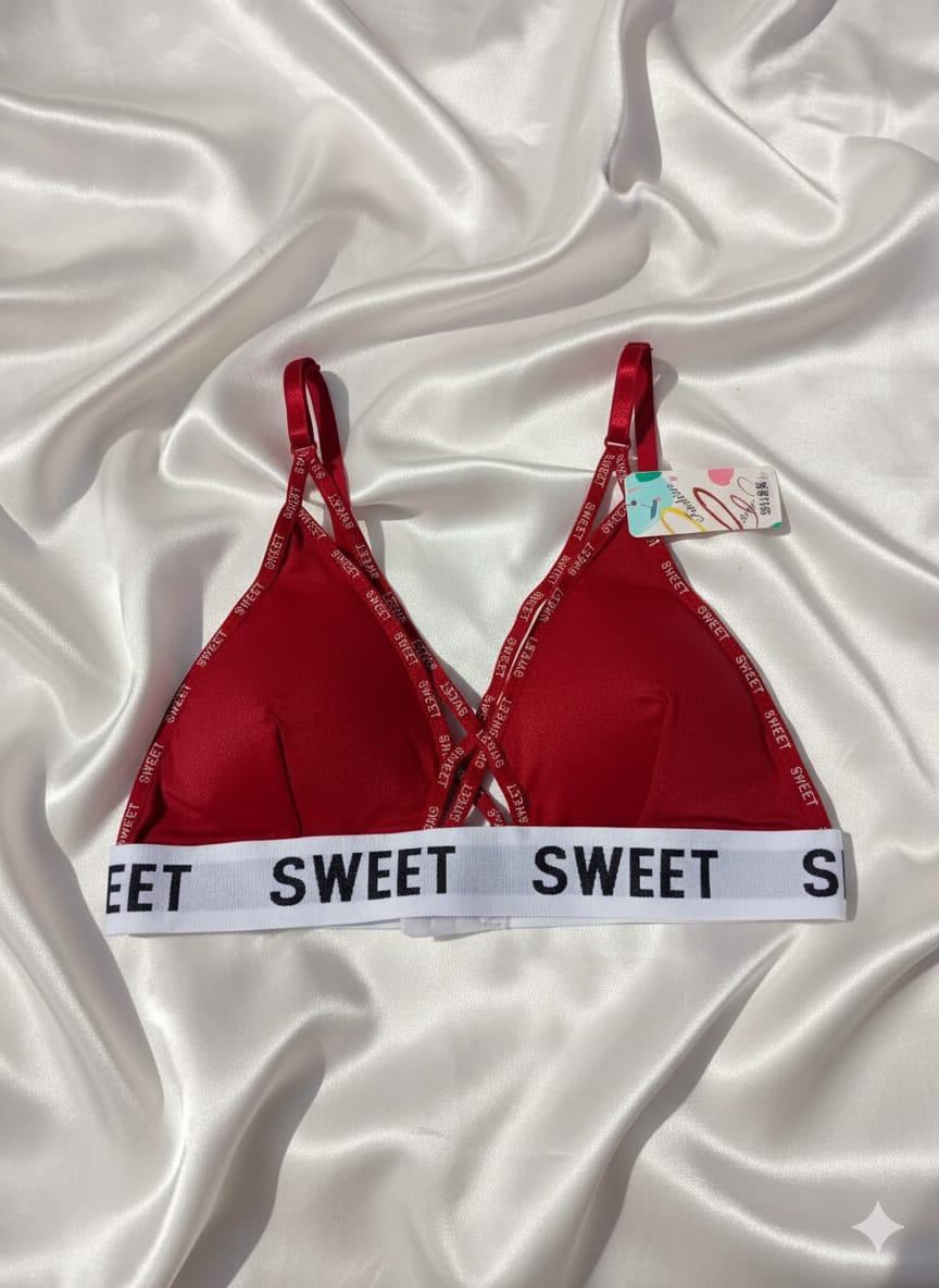 Bikini Style Sweet Criss Cross Bra & Panty Set