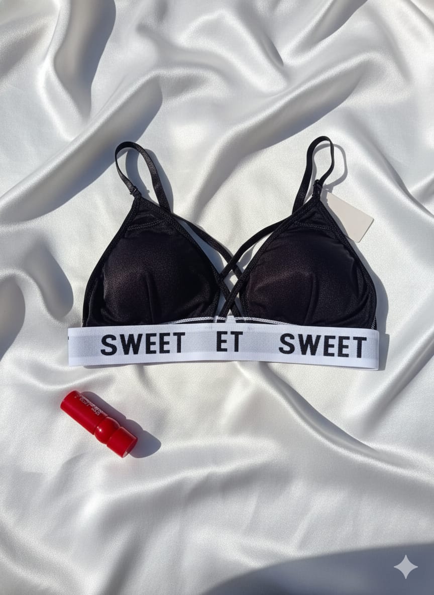 Bikini Style Sweet Criss Cross Bra & Panty Set