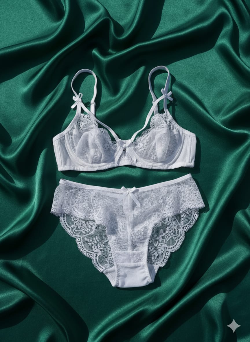 Summer Breathable Fancy Lacy Bra & Panty Set