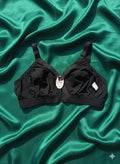 Premium Butterfly Black Cotton Bra (Daily Wear)