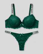 Love Rumu Lace Padded Lingerie Set