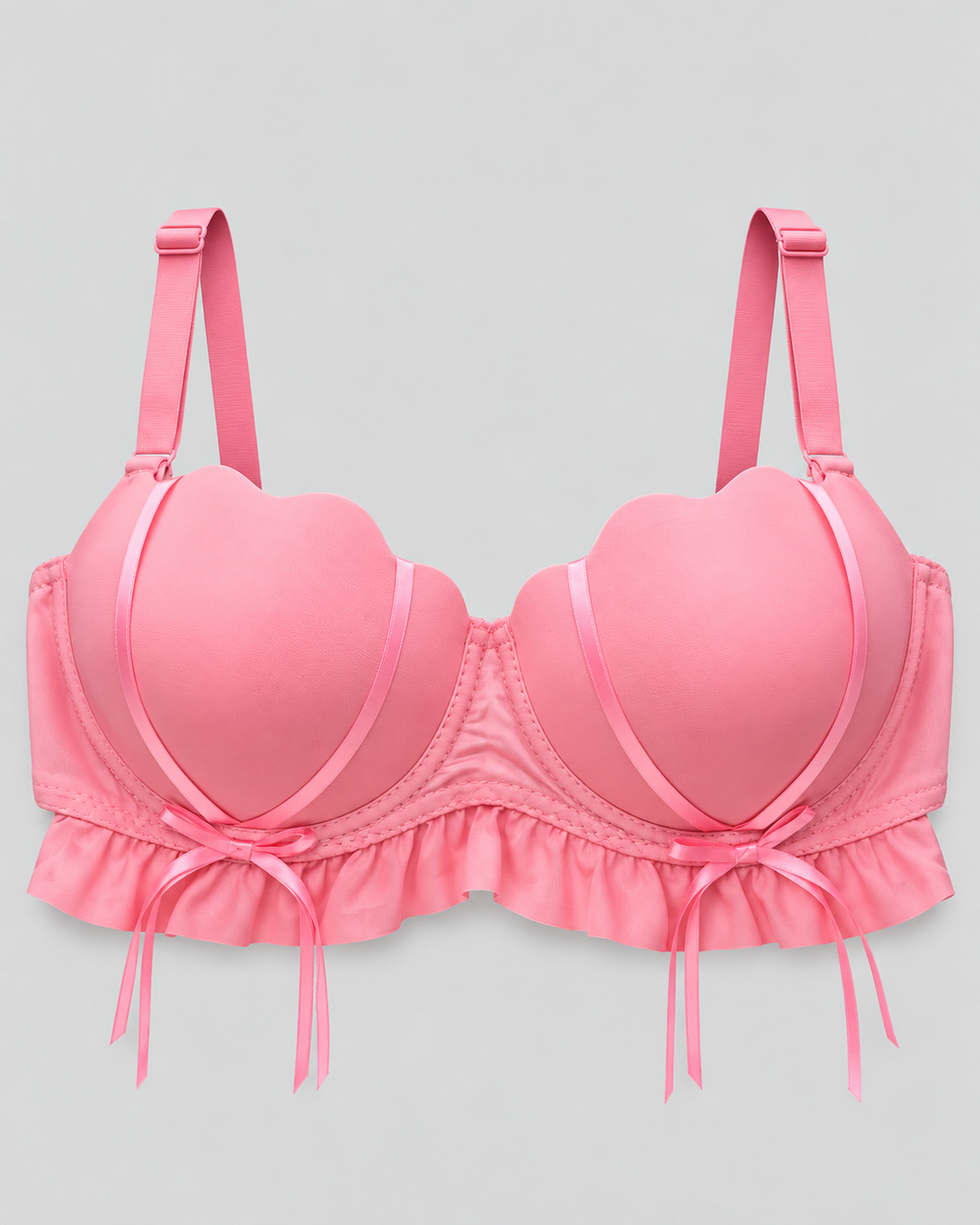 Half Cup Double Padded Rainbow Bra