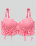 Half Cup Double Padded Rainbow Bra