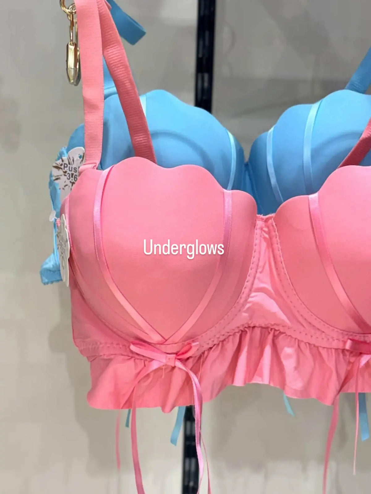 Half Cup Double Padded Rainbow Bra