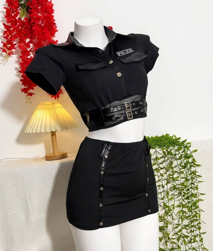 Cop cosplay/ roleplay lingerie set