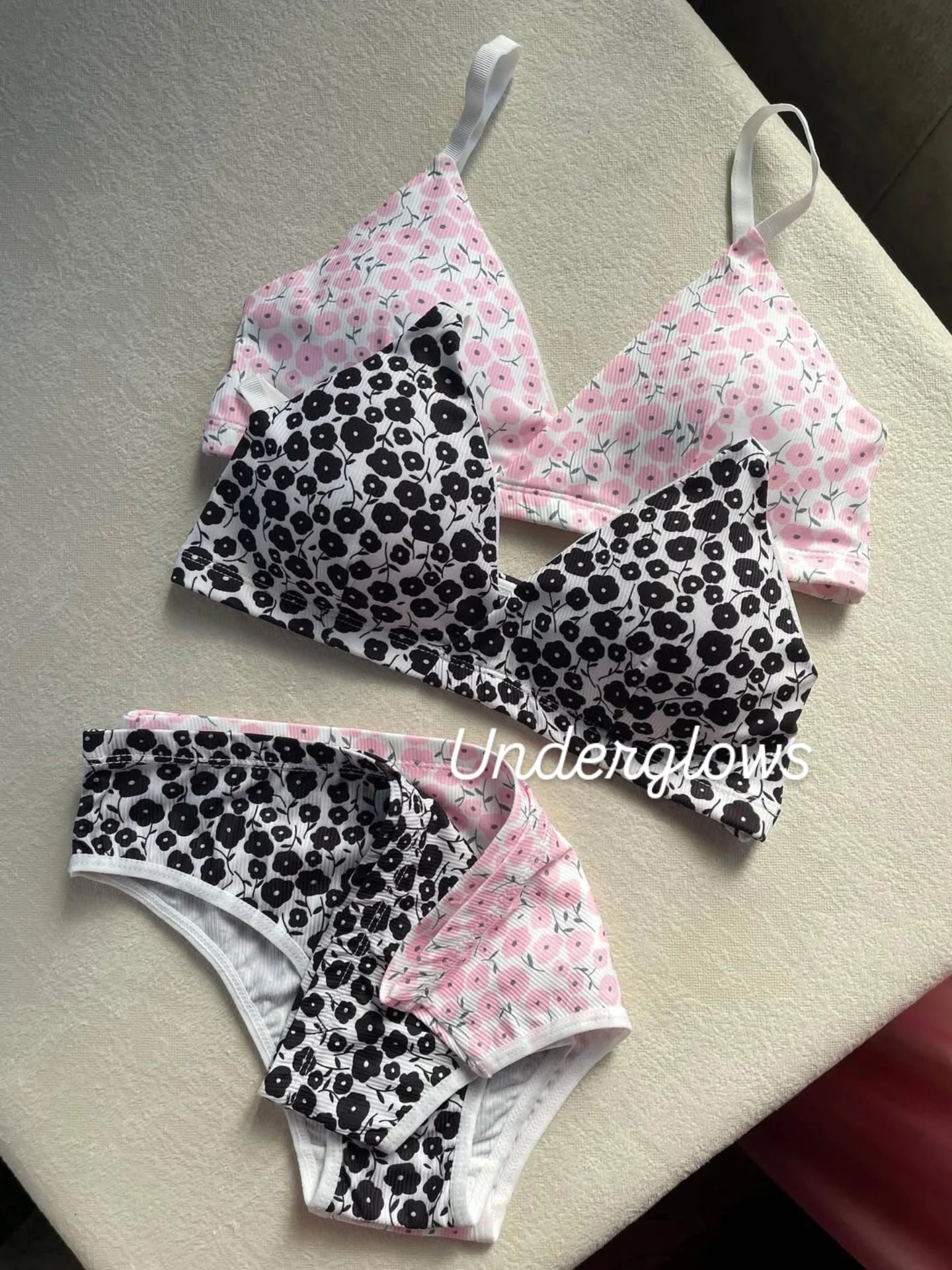 Mini Summer Bikini Style Lite Padded Floral Set