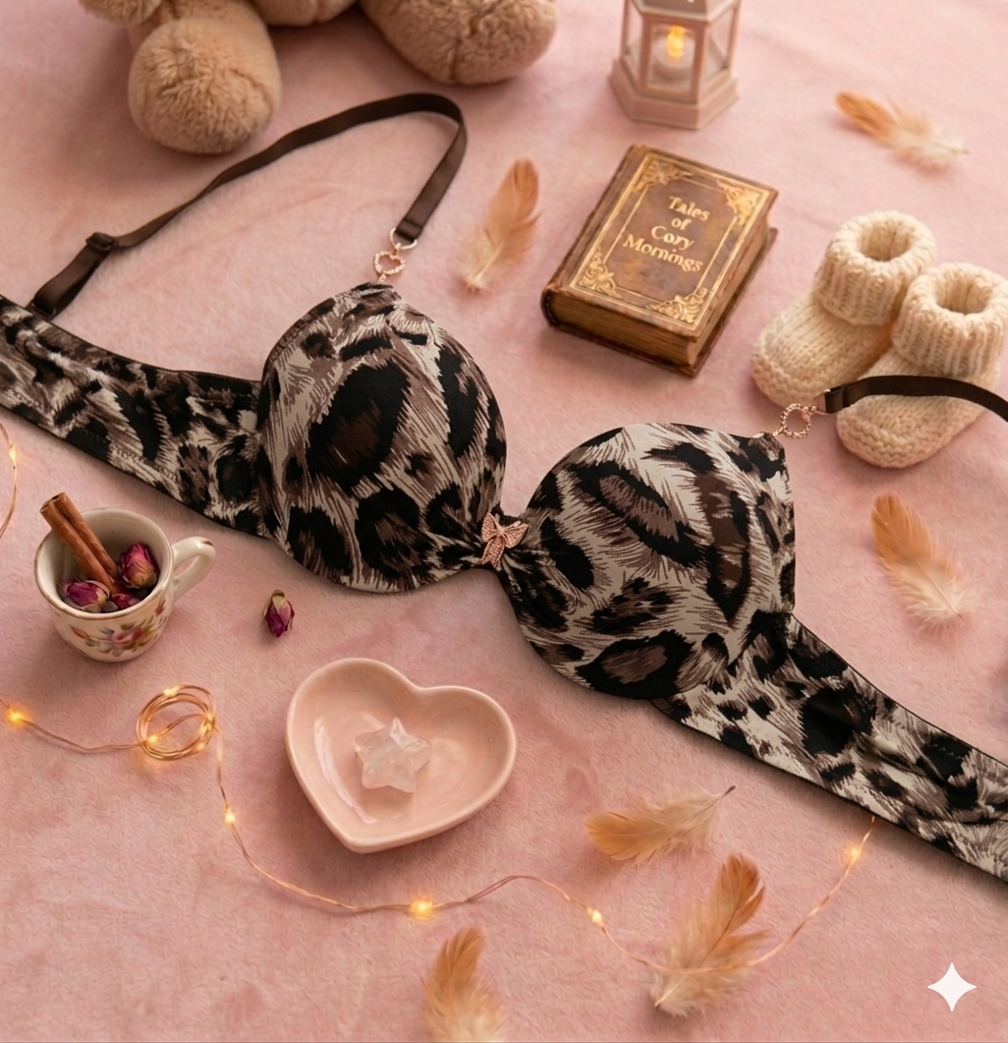 Wild LUX animal print pushup bra