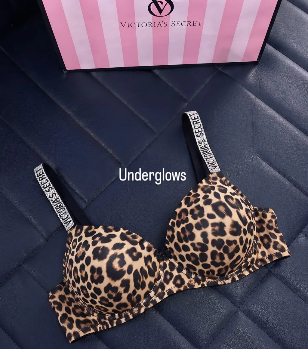 Victoria's Secret Leather Cheeta Print Seemless Bra