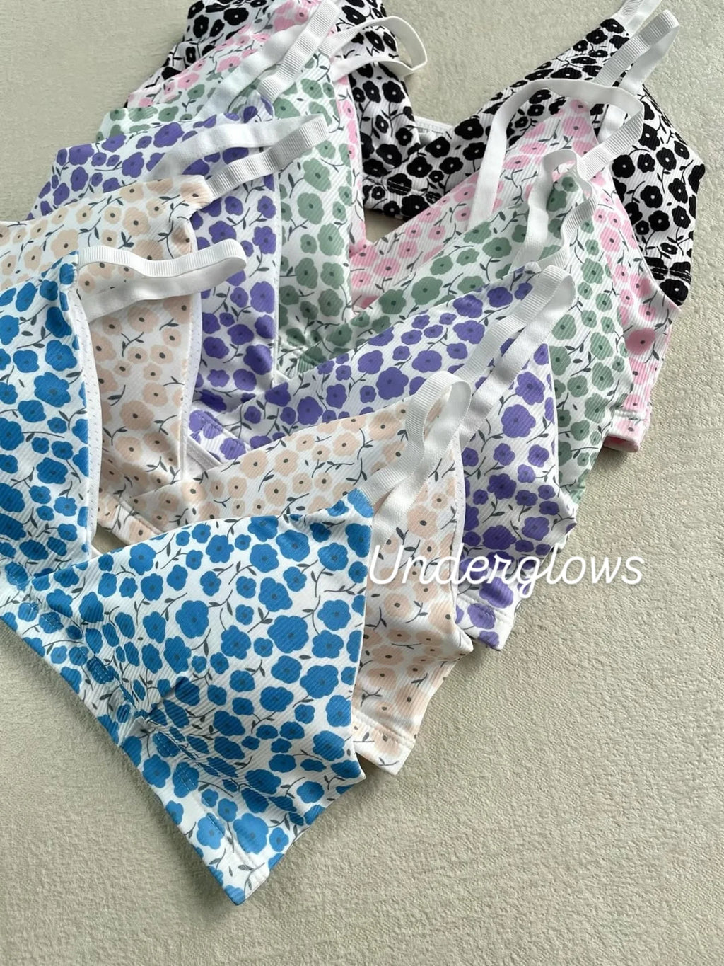 Mini Summer Bikini Style Lite Padded Floral Set