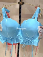 Half Cup Double Padded Rainbow Bra
