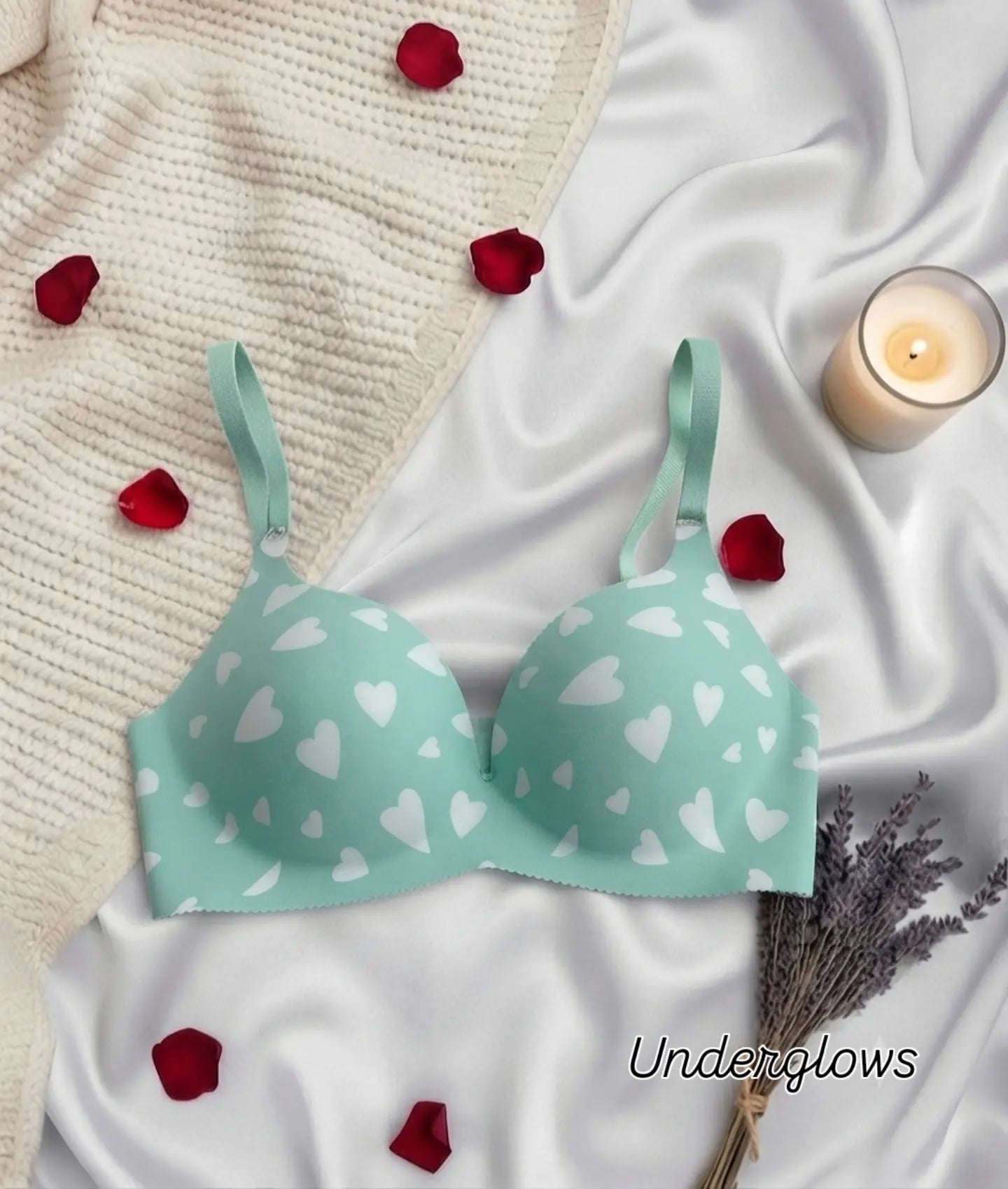 Heart shaped pushup bra