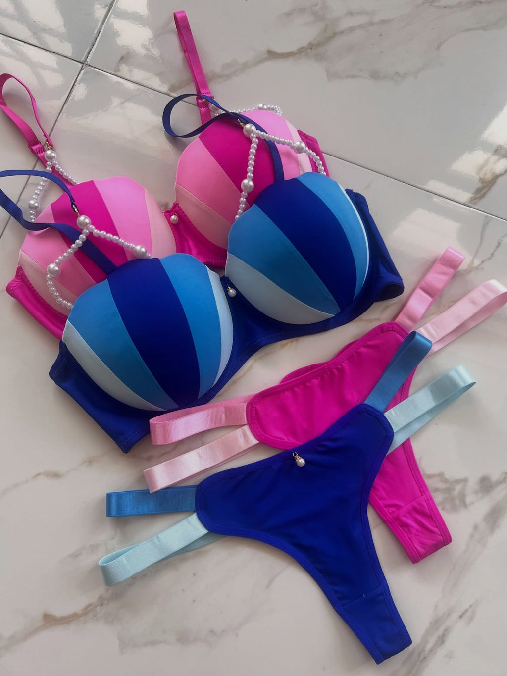 Seashell Padded Bra & Panty Set