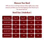 Premium Maroon Half Cup Push Up Double Padded Bra