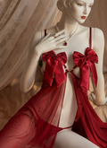 2 PC Bow Style Wedding Nighty Set