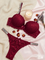 Love Rumu Lace Padded Lingerie Set