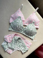 Mini Summer Bikini Style Lite Padded Floral Set