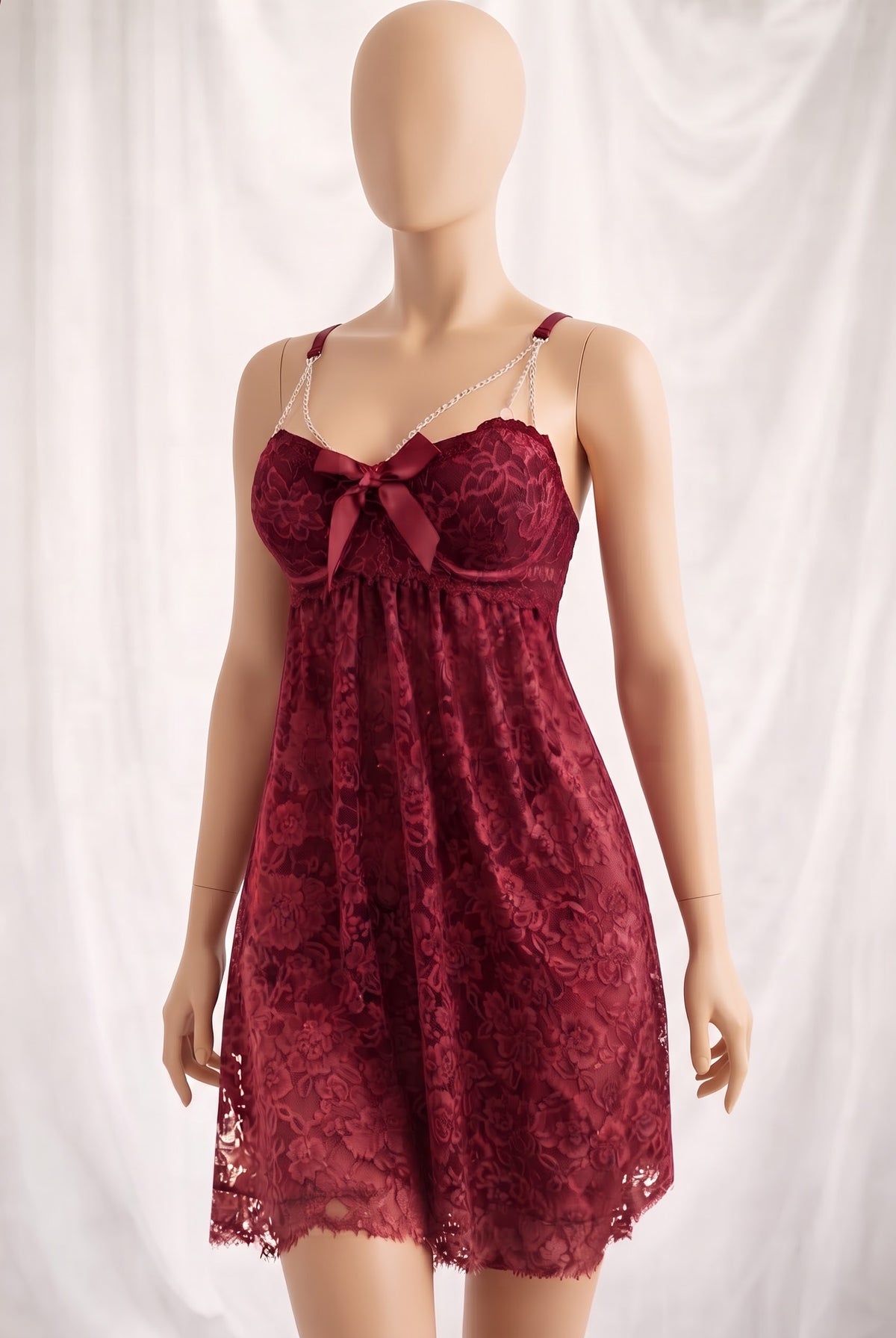 3 chains strap nighty, bridal wear