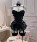 See through/ gothic Lingerie Set