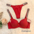 Love Secret Plain Pushup Bra & Panty Set
