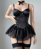 See through/ gothic Lingerie Set