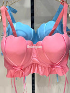 Half Cup Double Padded Rainbow Bra