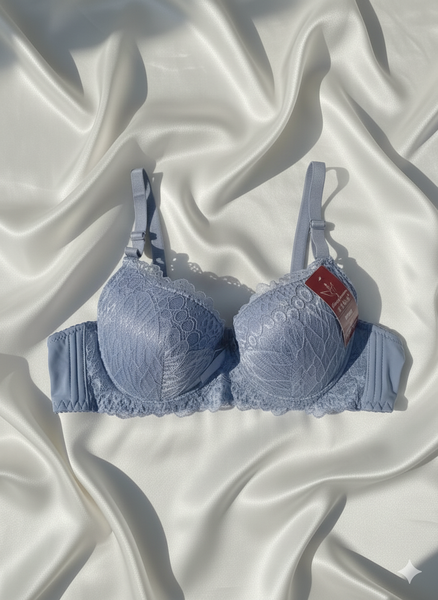 Bridal Wired Lacy Padded Lingerie Set