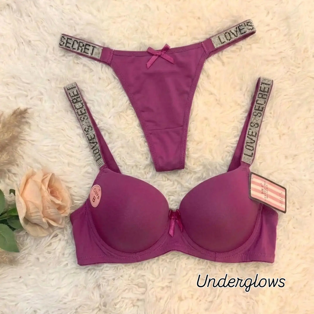 Love Secret Plain Pushup Bra & Panty Set