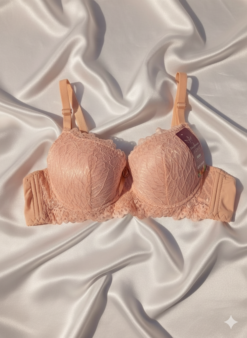 Bridal Wired Lacy Padded Lingerie Set