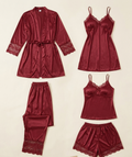 5 PECS Premium China Silk Lingerie Set for Bridal Wear