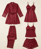 5 PECS Premium China Silk Lingerie Set for Bridal Wear