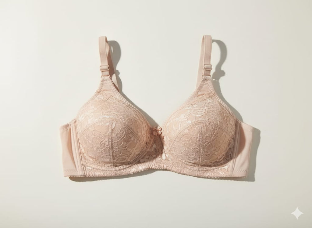 Premium  Net Lacy Bra Non Padded - Non Wired Bra ( pack of 4)