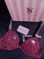 Victoria's Secret Leather Cheeta Print Seemless Bra