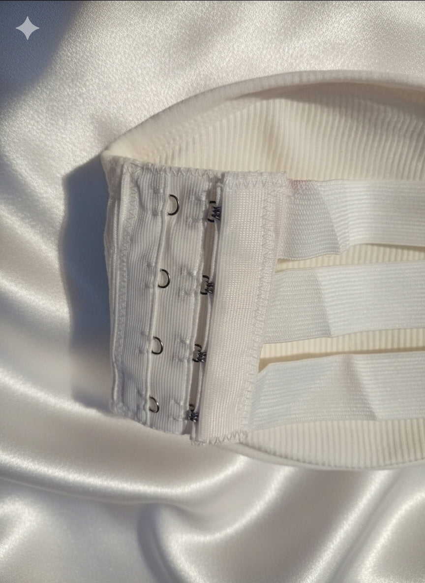 White Seamless Strapless Padded Bra