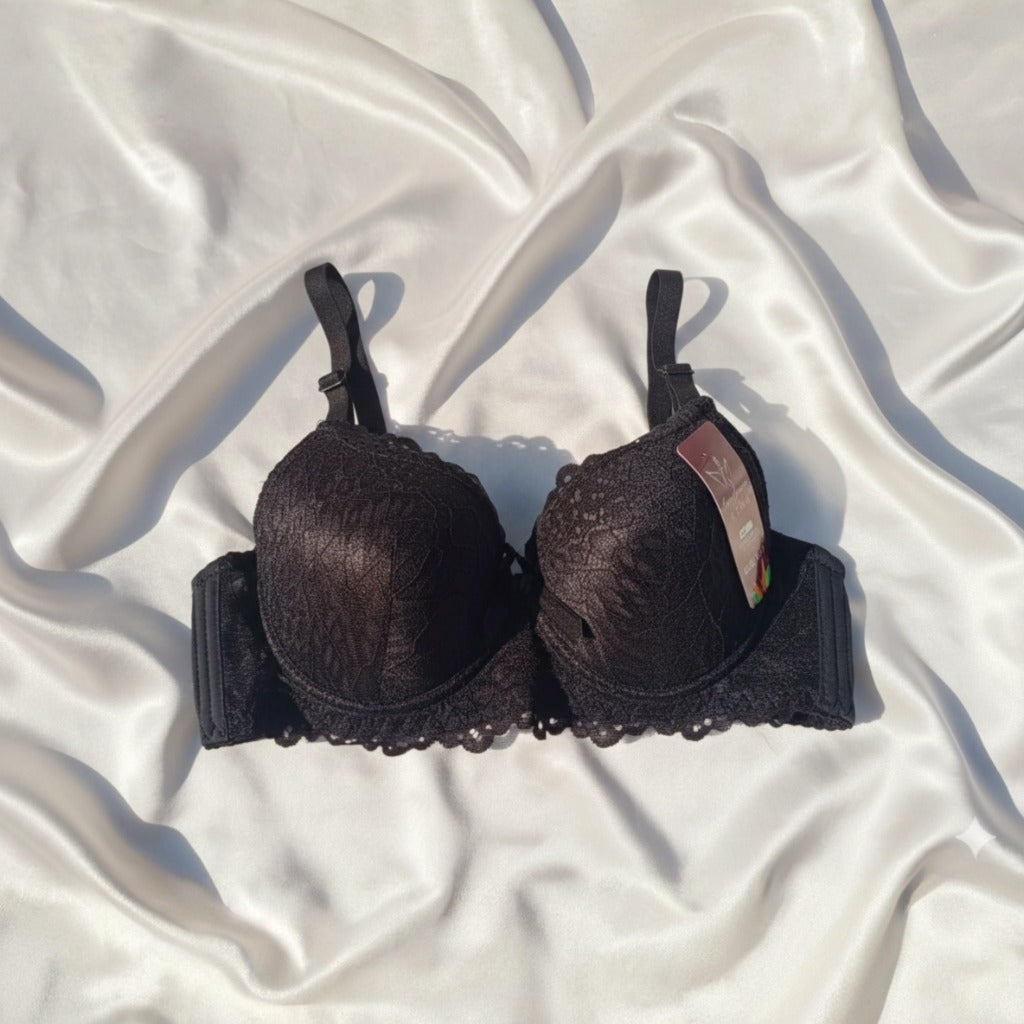 Bridal Wired Lacy Padded Lingerie Set