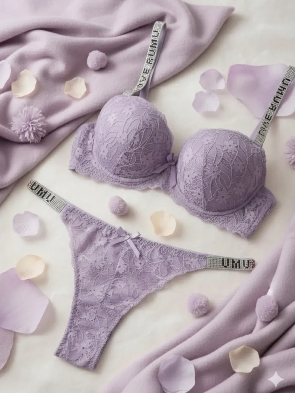 Love Rumu Lace Padded Lingerie Set