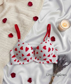 Heart shaped pushup bra