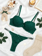 Love Rumu Lace Padded Lingerie Set