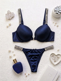Victoria Secret Plain Pushup Bra & Panty Set