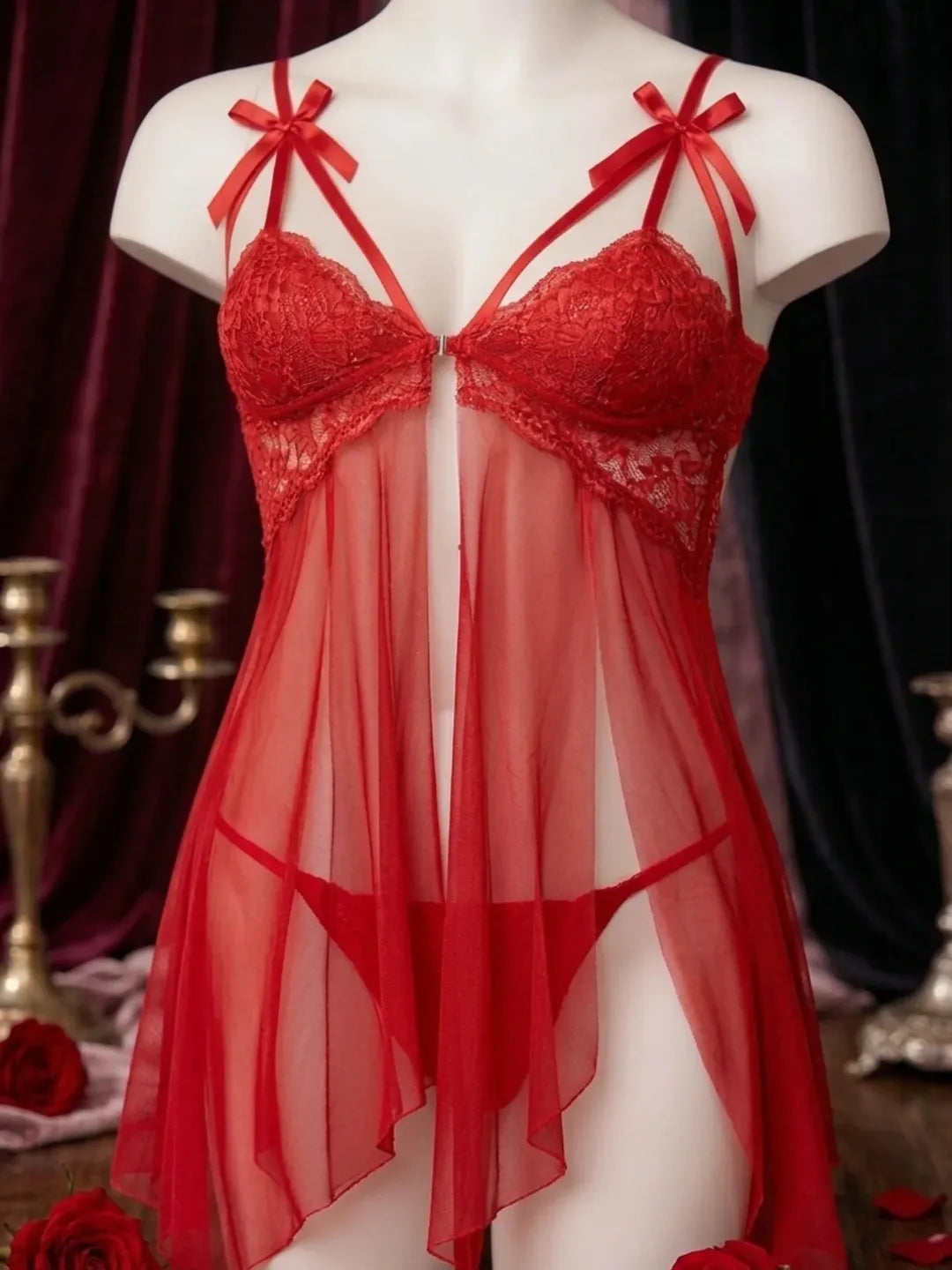 Cut open set for wedding night