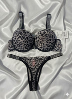 Victoria Secret Padded Cheetah Bikini Set